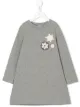 الصورة 1 من Moncler Kids فستان ندفة ثلج بأبليكة