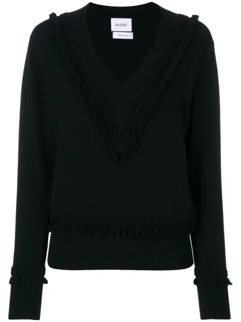 Barrie Romantic Timeless cashmere V neck pullover