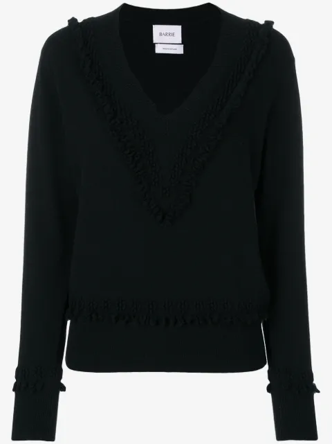 Barrie Romantic Timeless cashmere V neck pullover