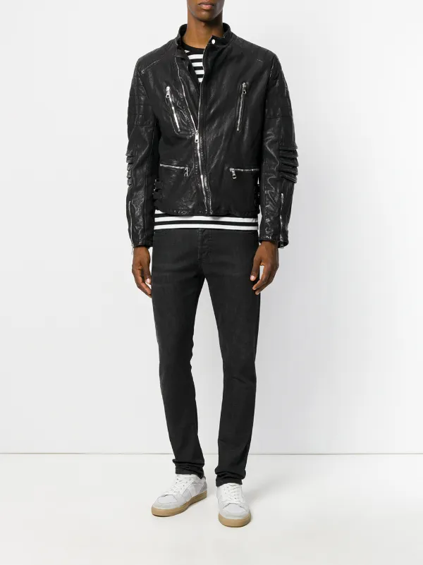 ジャケット・アウター Black Barrett nailBarrett coating jacket Neil Barrett Zipped Jacket | Black | FARFETCH GE
