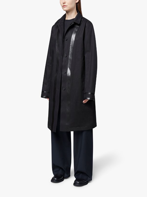 Black Bonded Cotton Reversible 0001 Womens Coat | Mackintosh