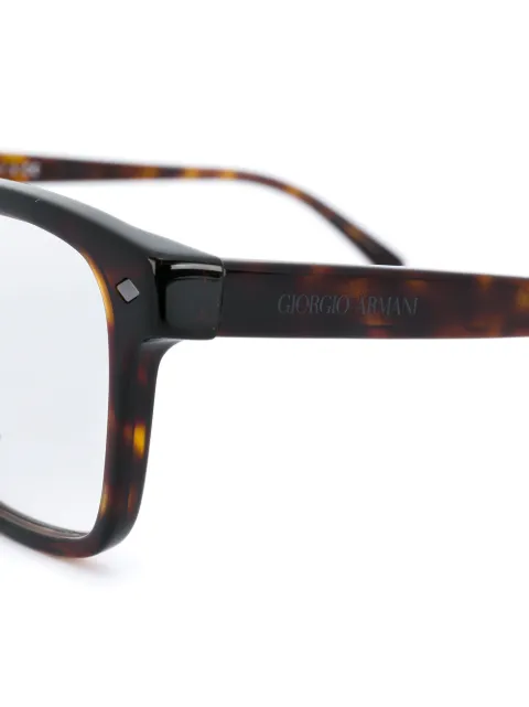 giorgio armani tortoiseshell square sunglasses
