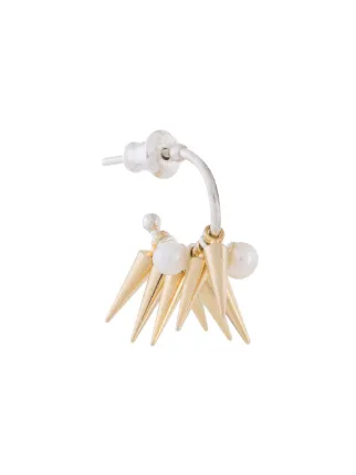 E M Pearl Cer Spiked Earring Farfetch E M Pearl Cer Spiked Earring