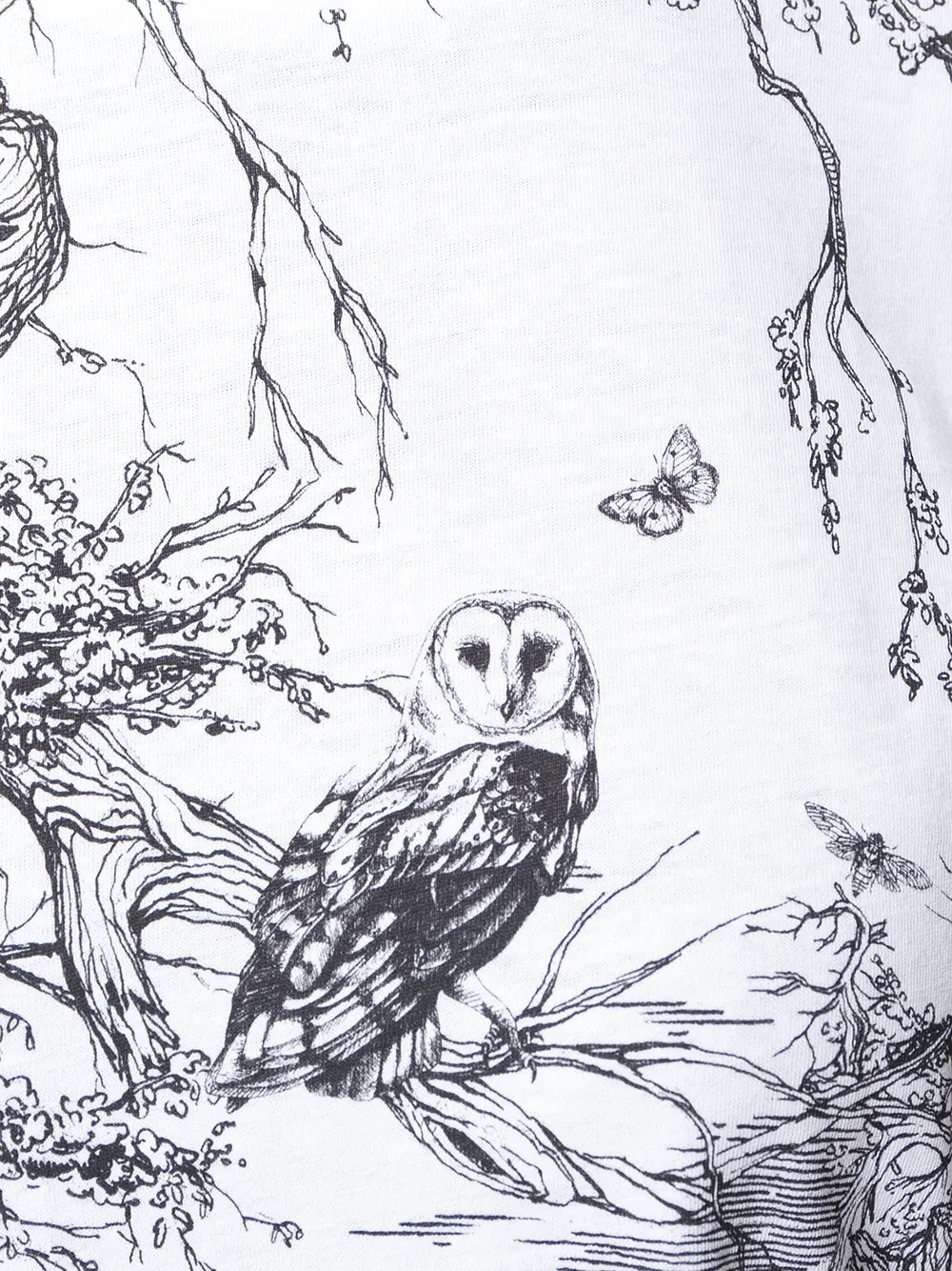 Alexander McQueen woodland print T-shirt Wit
