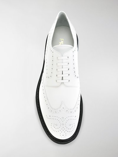 Prada Platform derby brogues white | MODES