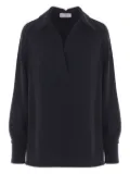 Alberto Biani v-neck top - Black