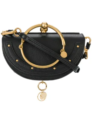 Chloé Black Nile Mini Minaure Clutch Bag Farfetch Chloé Black Nile Mini Minaure Clutch Bag