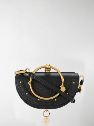 chloe black clutch bag