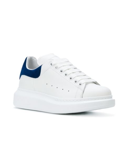 ALEXANDER MCQUEEN Extended Sole Sneakers in White/Paris Blue | ModeSens