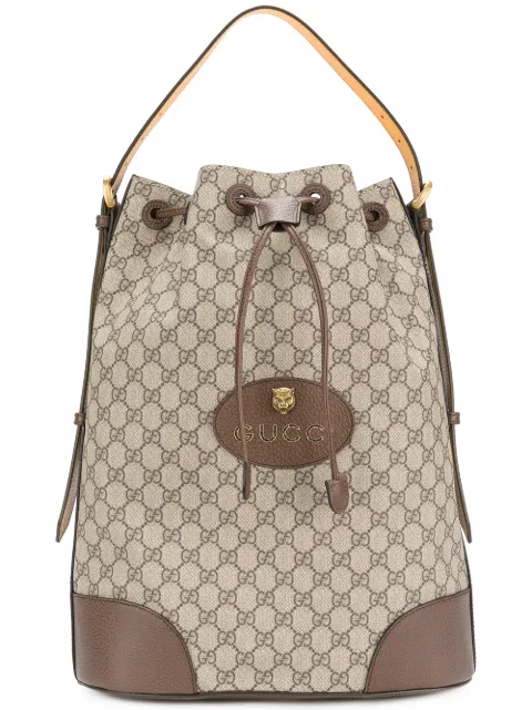 gucci gg supreme drawstring backpack