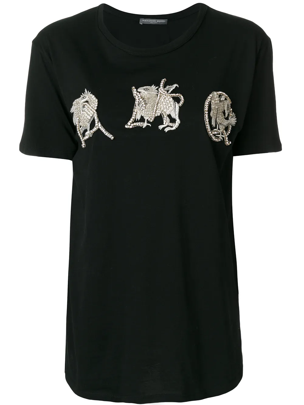 Alexander McQueen embellished T-shirt | Black | Image 1