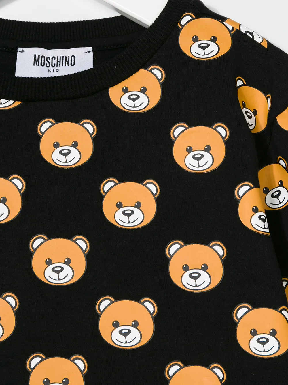 moschino kids 小熊印花套头衫