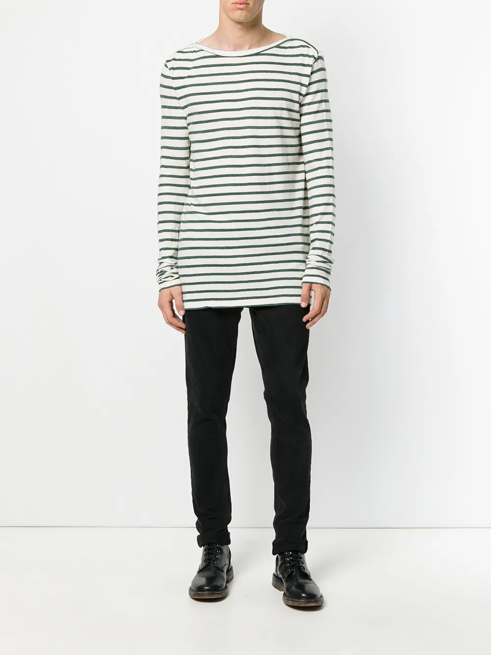 Faith Connexion gestreept T-shirt - Wit