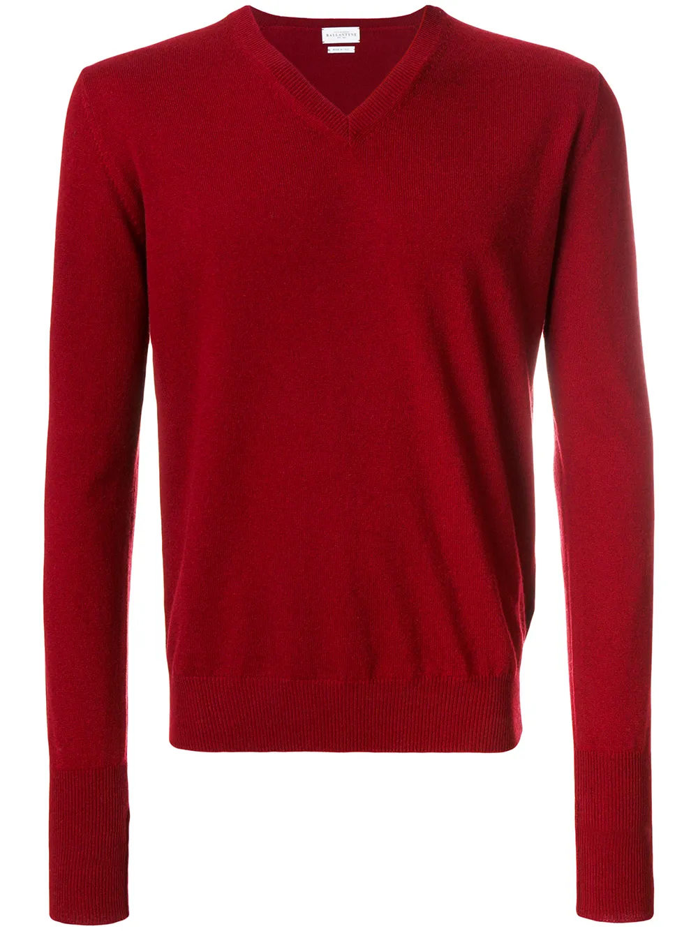 Ballantyne V-neck jumper | Red | Image 1