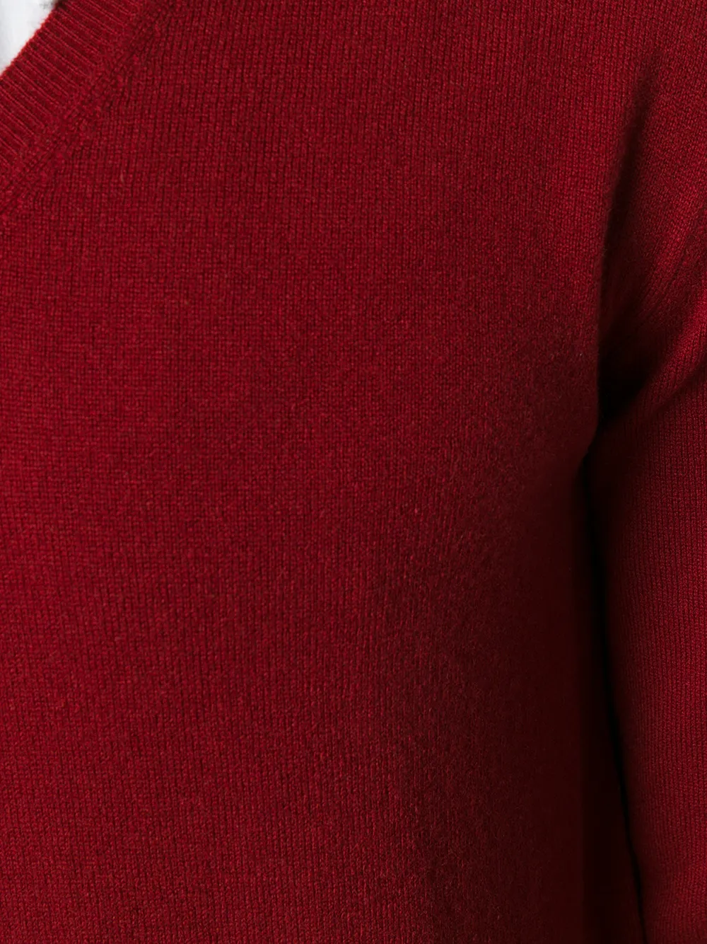 Ballantyne trui met V-hals Rood