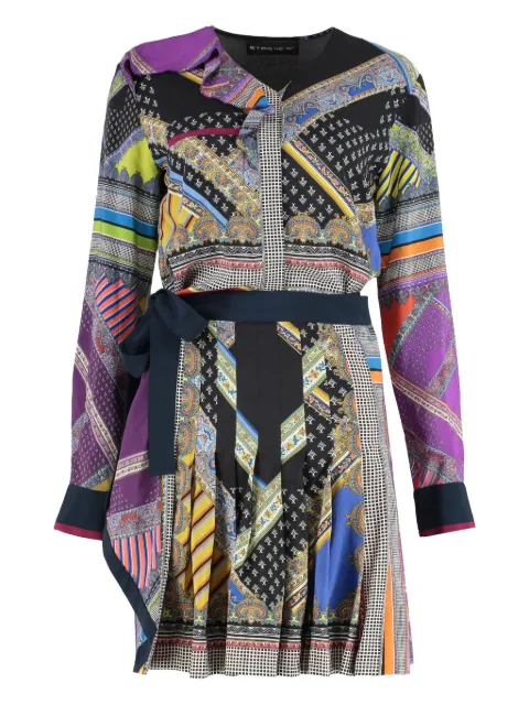 ETRO printed pleated dress