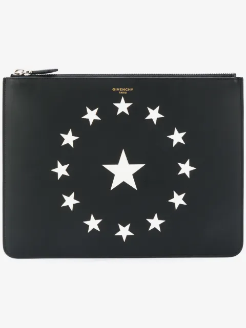 Givenchy star printed clutch 