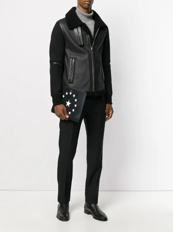 【使い勝手の良い】 スター柄 Givenchy クラッチバッグ JP FARFETCH | ブラック | バッグ