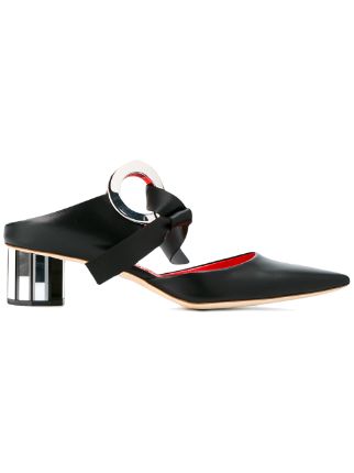 Proenza Schouler Grommet Block Heel Mules Farfetch