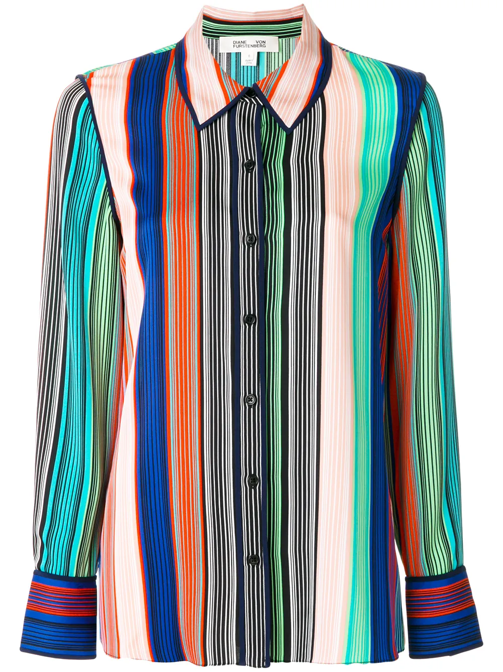 Dvf Diane Von Furstenberg Striped Shirt $410 - Buy Online - Mobile Friendly, Fast Delivery, Price