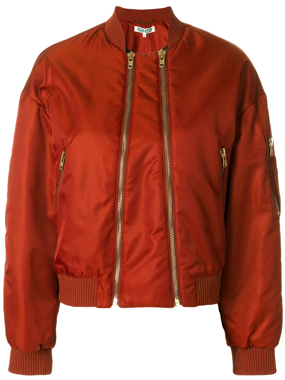 kenzo 双拉链飞行员夹克