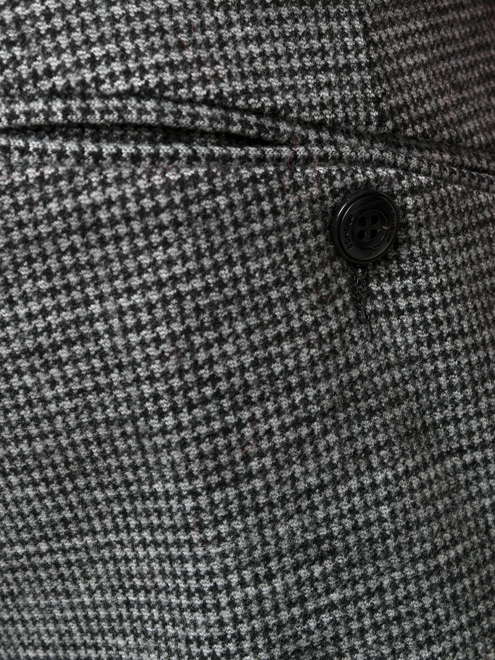 DONDUP houndstooth pattern chinos Zwart