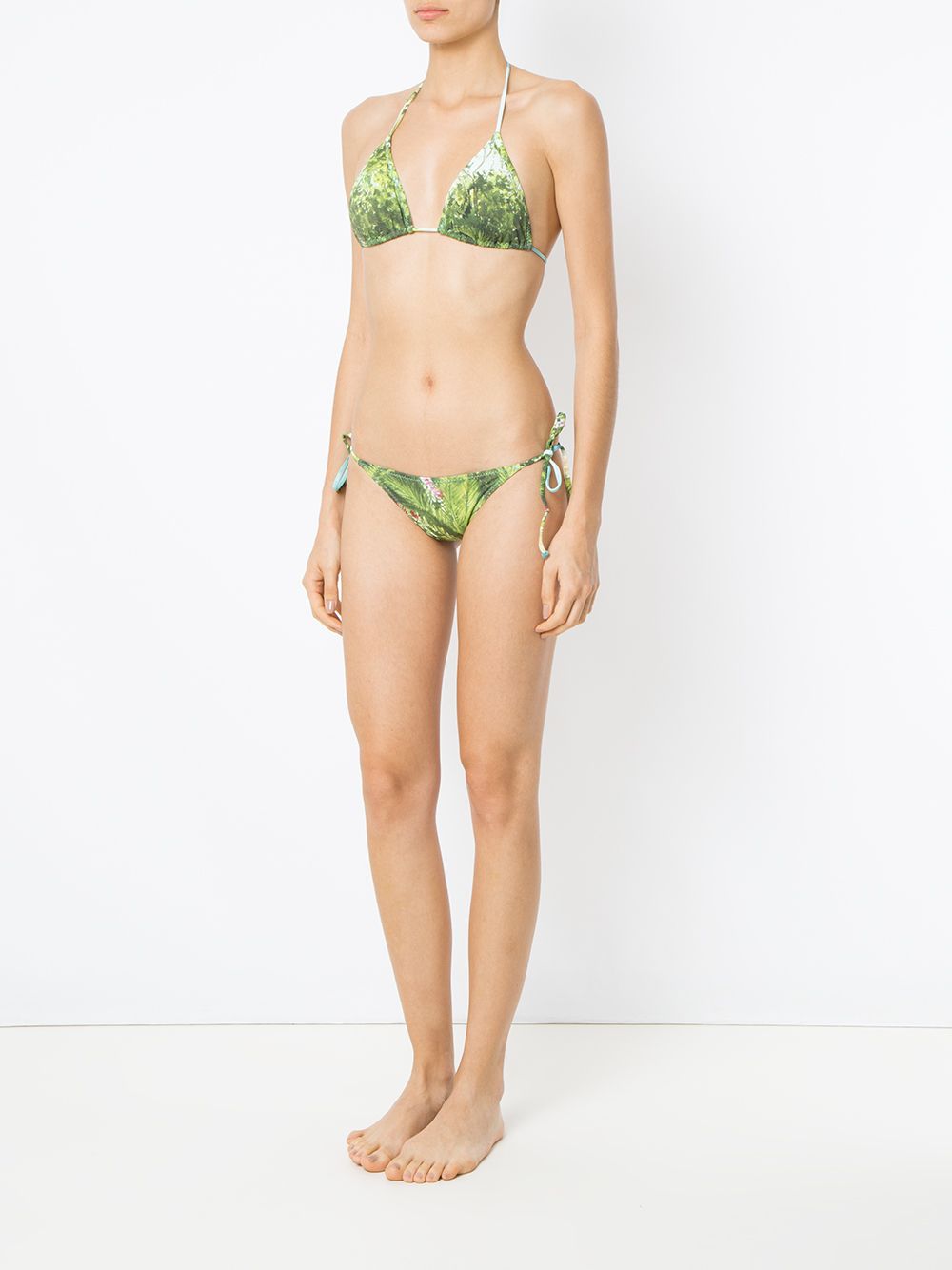 фото Isolda foliage print bikini set