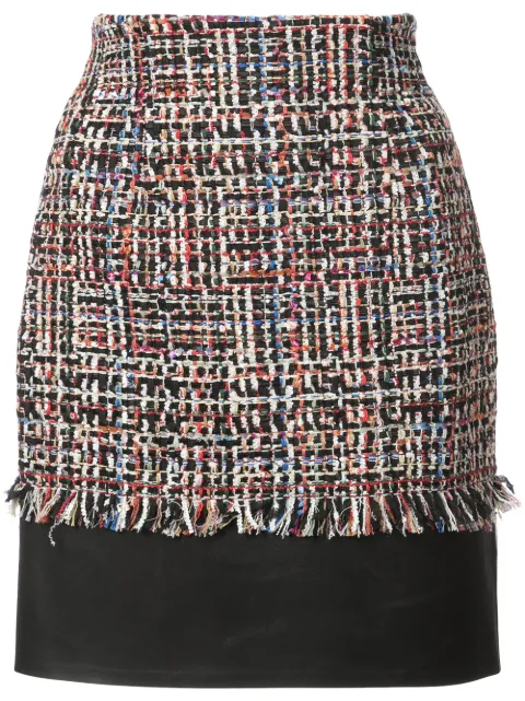 Alexander McQueen tweed mini skirt