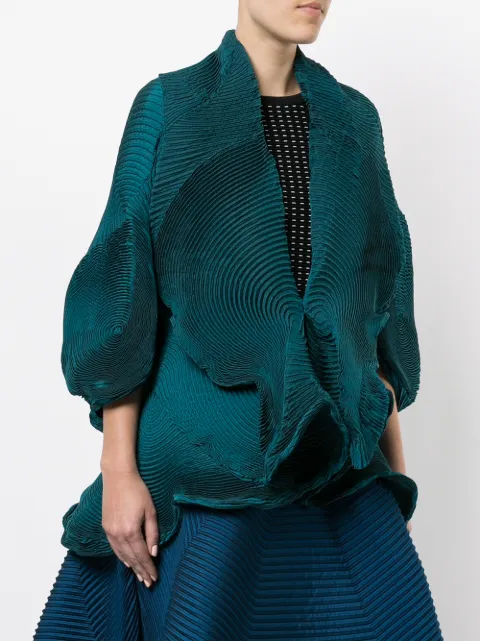 issey miyake pleated blazer