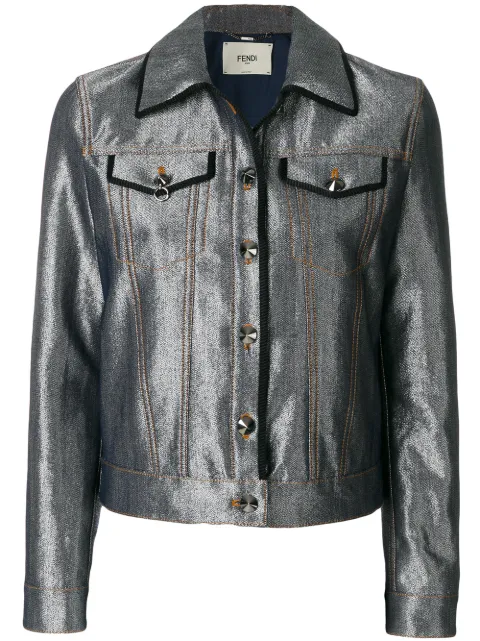 Fendi Karlito Denim Jacket 3 980 Aw18 Fast Delivery Fendi Karlito Denim Jacket