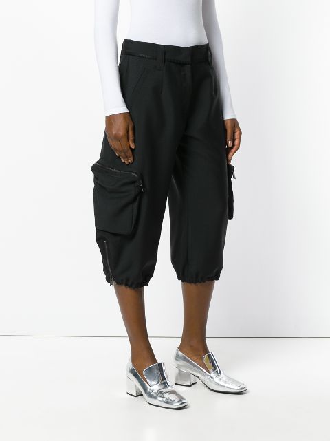 cropped cargo trousers