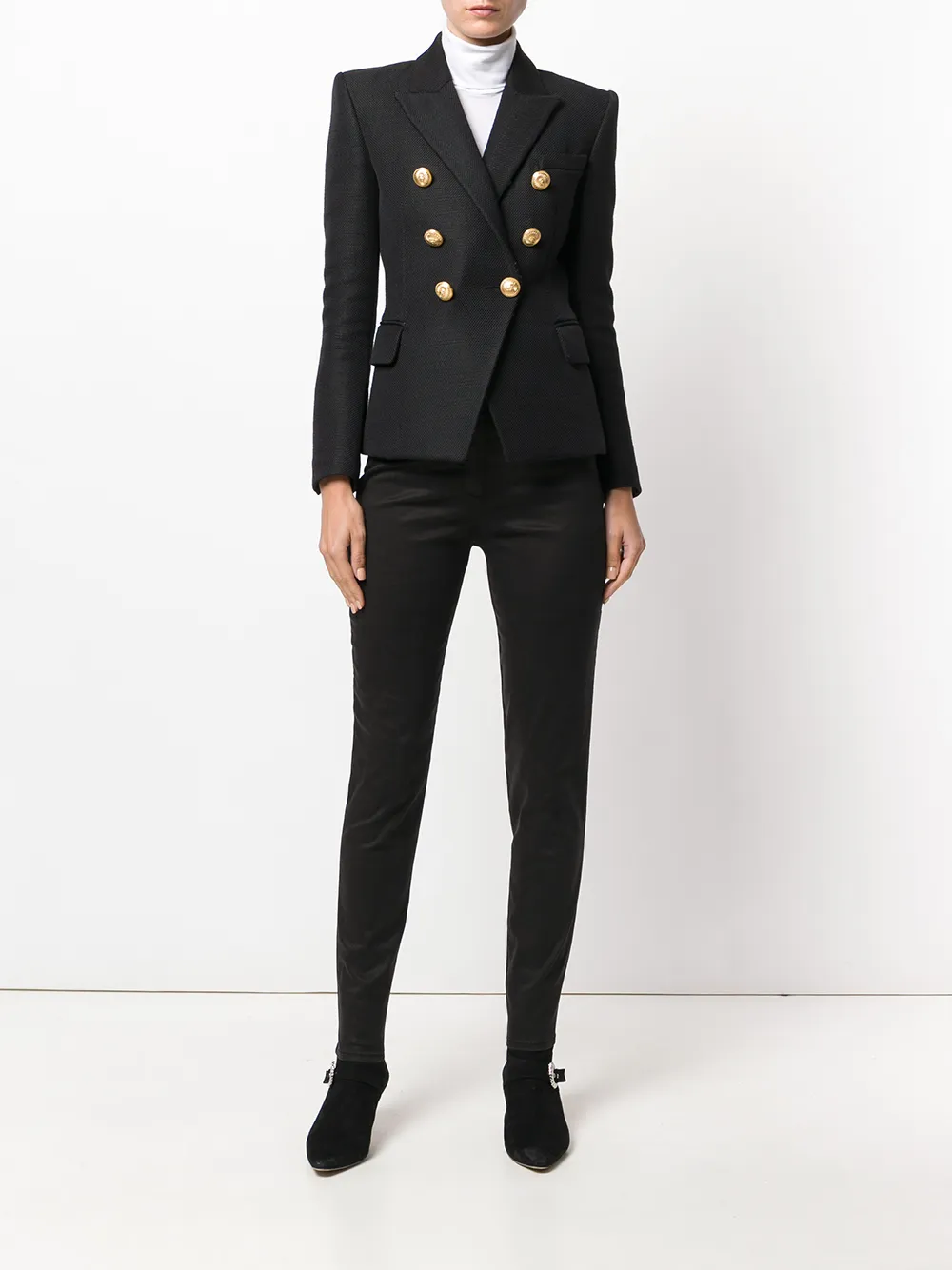 Balmain slim-fit broek - Zwart