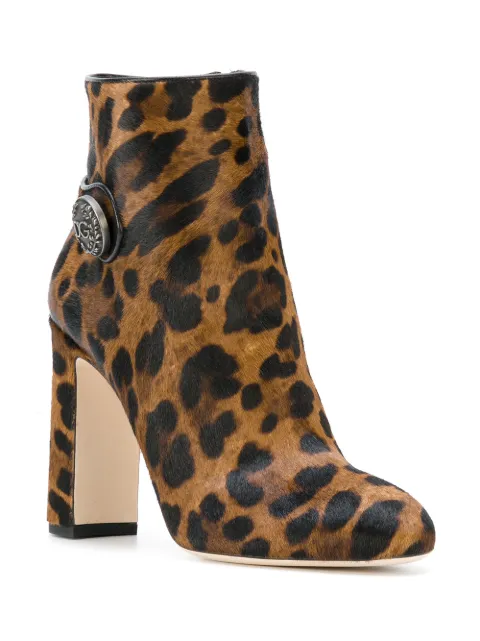 dolce and gabbana leopard print boots