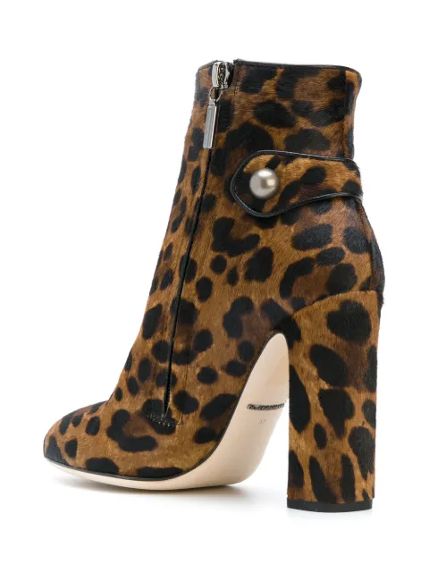 dolce and gabbana leopard print boots