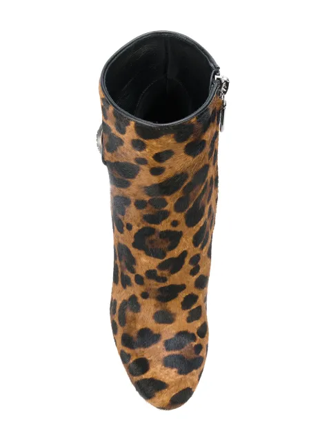dolce and gabbana leopard print boots