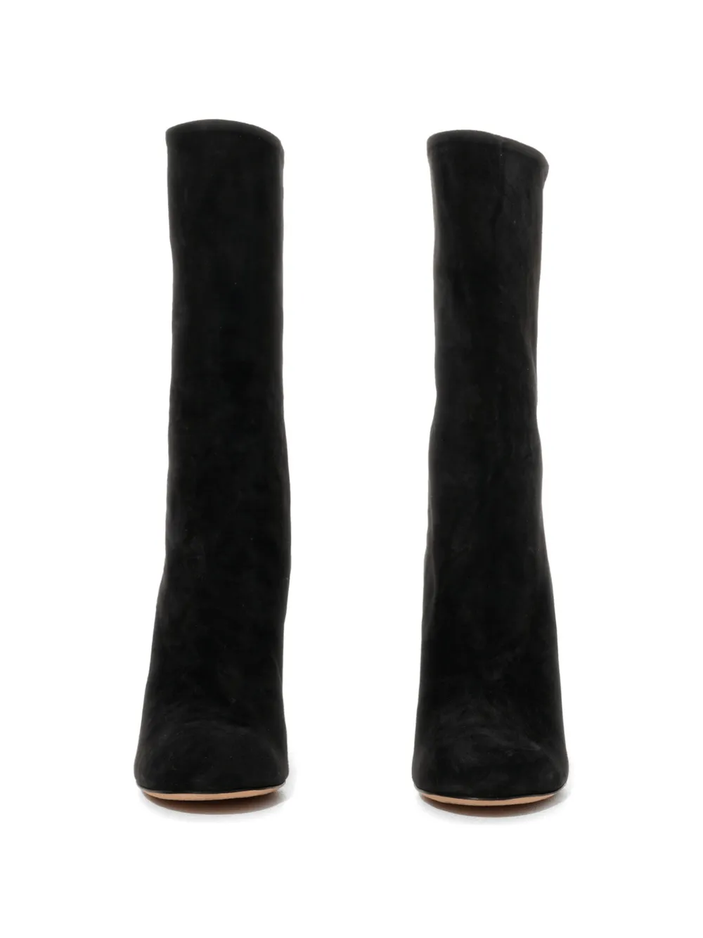  Alexander Mcqueen Sculpted Heel Fitted Boots   Schwarz 