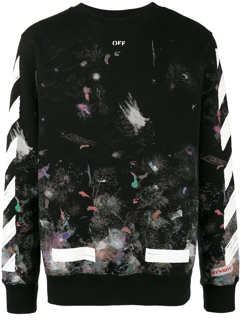 Off White Galaxy Brushed Print Sweatshirt Farfetch