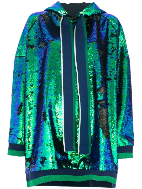 Mira Mikati sequin hoodie