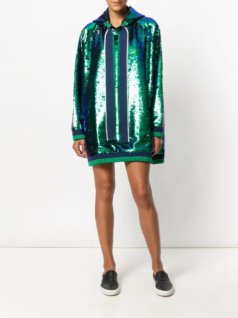 Mira Mikati sequin hoodie