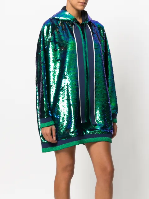 Mira Mikati sequin hoodie