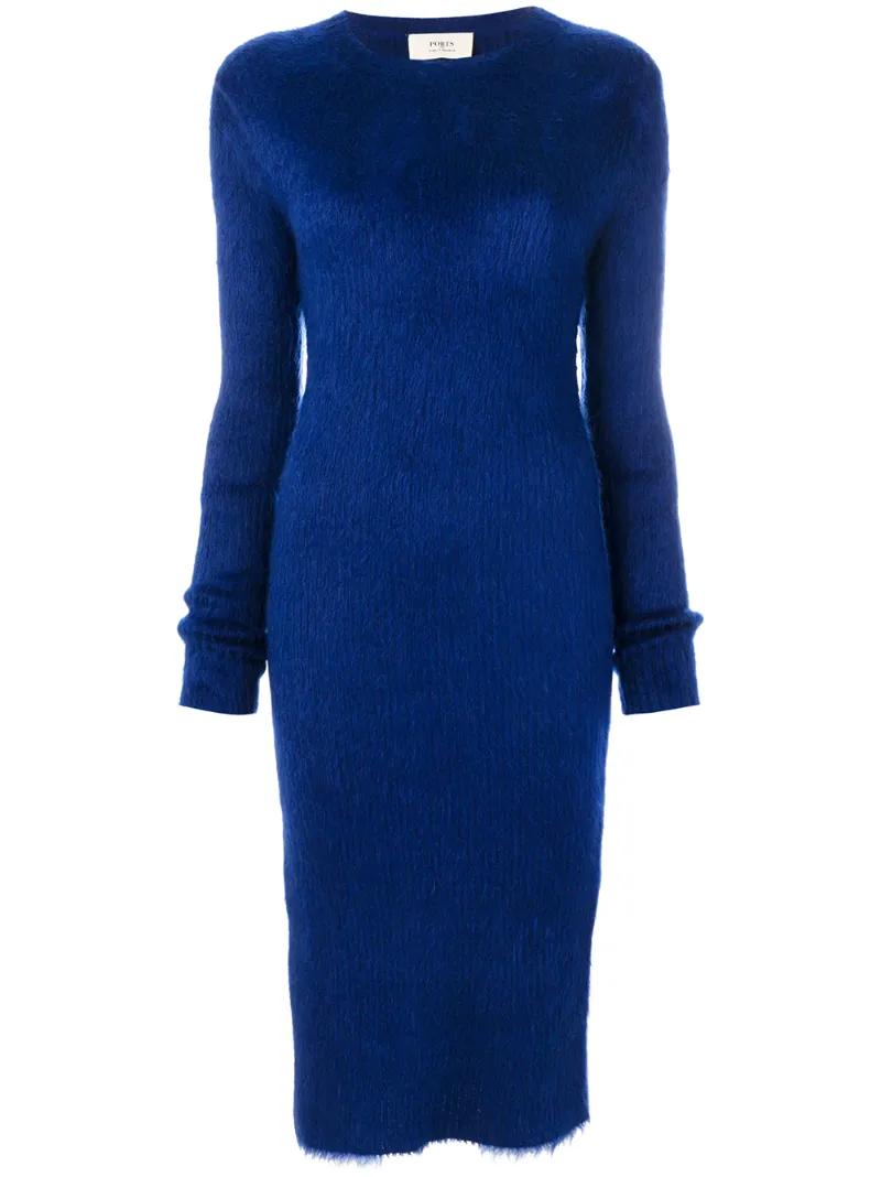 синее шерстяное платье. платье joseph синий. синее шерстяное платье. платье свитер с воротником хомут. платье из темно синей шерсти женский.