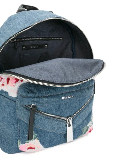 diesel leather backpack