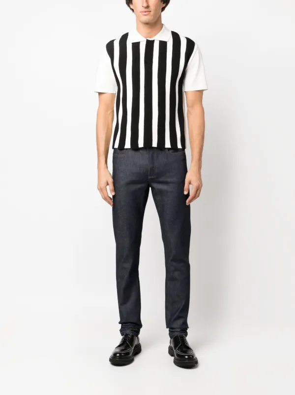 A.P.C - UOMO  A.P.C. APC Rue madame Paris blue denim button up trucker