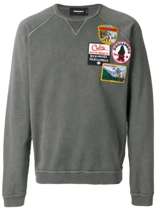 dsquared patch sweatshirt