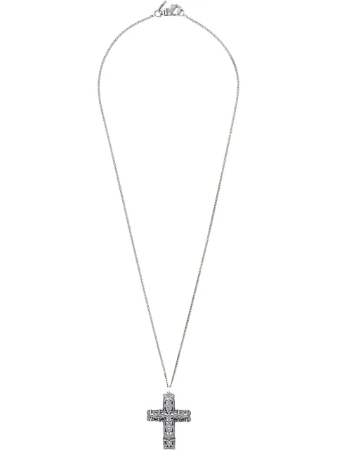 Emanuele Bicocchi cutout cross long necklace