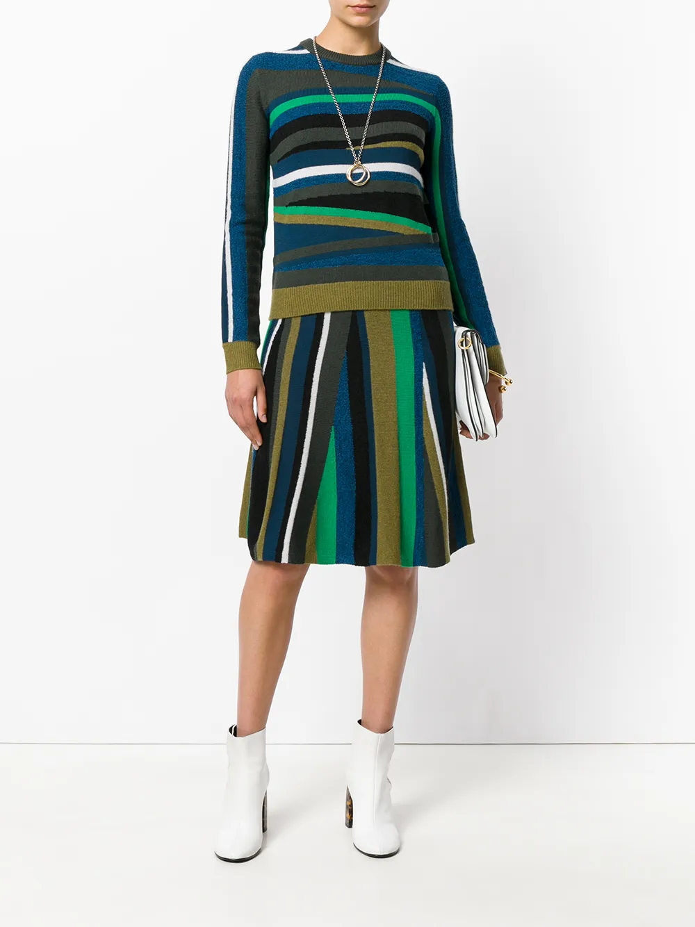  Kenzo Gestreifter Rock   Mehrfarbig 