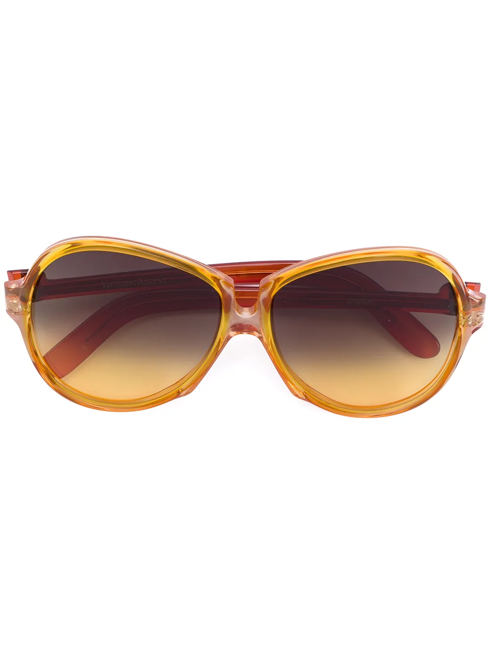 

Yves Saint Laurent Pre-Owned ombre oversized sunglasses - Amarillo