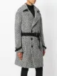 Saint Laurent معطف ربط جرافيك