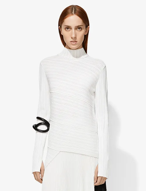 Spiral Knit Turtleneck