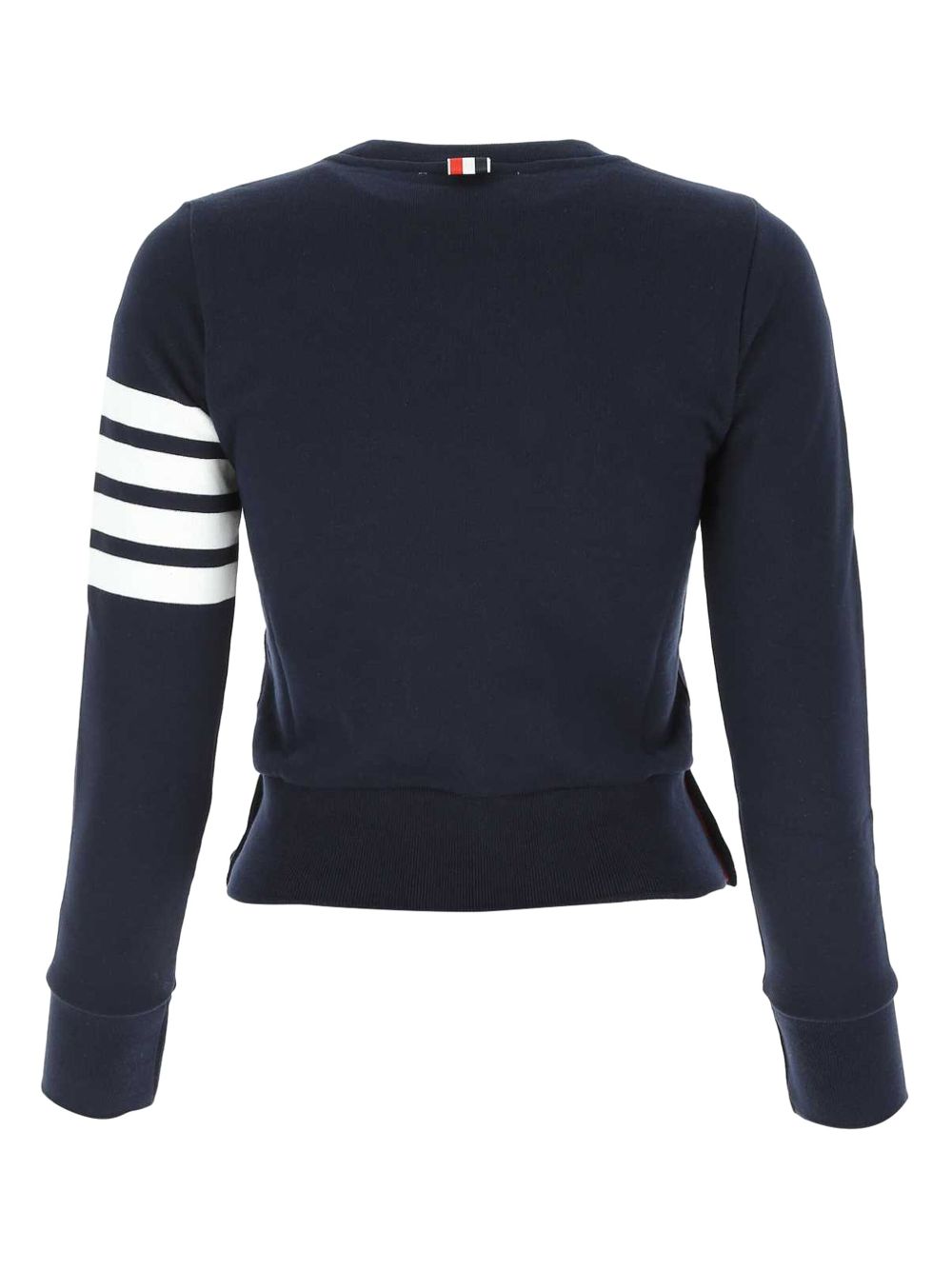 Thom Browne four-bar stripe cotton jumper - Blue